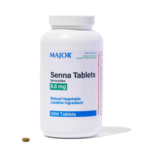MAJOR Laxatives - Sennosides 8.6mg, 1000 Tablets (Generic Senokot)