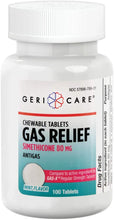 GERI-CARE Gas Relief - Simethicone 80mg, 100 Chewable Tablets (Generic Gas-X)