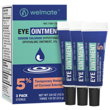 WELMATE Eye Care - 5% Sodium Chloride Ointment, 1/8 oz (Pack of 3) (Generic Muro 128)