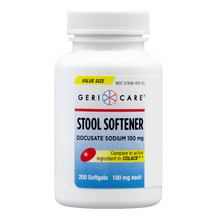 GERICARE Laxatives - Docusate Sodium 100mg, 200 Softgels (Generic Colace)