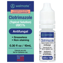 WELMATE Antifungal -1% Clotrimazole Topical Solution, 0.30 fl oz (Generic Lotrimin)