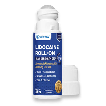 WELMATE Pain Relief - 5% Lidocaine Roll-On, 3oz
