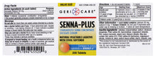 GERICARE Laxatives - Docusate Sodium 50mg & Sennosides 8.6mg, 200 Tablets (Generic Senokot-S)
