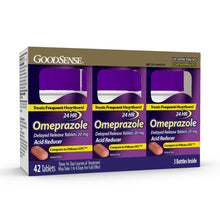 GOODSENSE Acid Reducer - Omeprazole 20mg, 42 Tablets (Generic Prilosec)