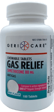 GERI-CARE Gas Relief - Simethicone 80mg, 100 Chewable Tablets (Generic Gas-X)