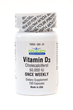 NIVAGEN Supplements & Health - Vitamin D3 50,000 IU, 100 Capsules