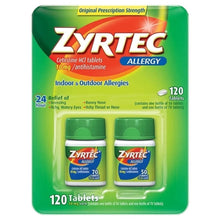 ZYRTEC Allergy Relief - Cetirizine 10mg, 60 Tablets (Pack of 2)