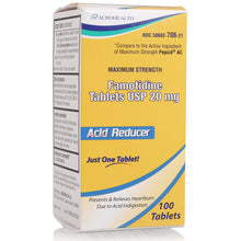 AUROHEALTH Acid Reducer - Famotidine 20mg, 100 Tablets (Generic Pepcid AC)