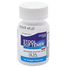 SDA LABS Laxatives - Docusate Sodium 100mg, 100 Softgels (Generic Colace)