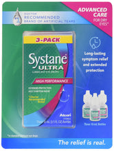 SYSTANE ULTRA Lubricant Eye Drops - Polyethene Glycol .4% & Propylene Glycol .3%, 10 mL (Pack of 3)