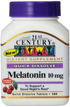 21ST CENTURY  Sleep Treatment - Melatonin 10mg, 120 Quick Dissolve Tablets (Pack of 2)