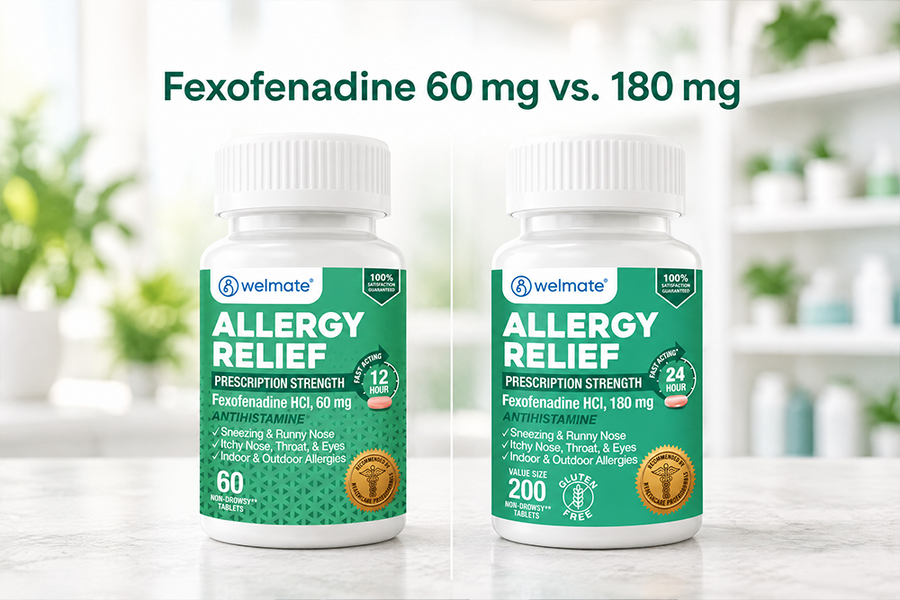 Fexofenadine 60 mg vs. 180 mg