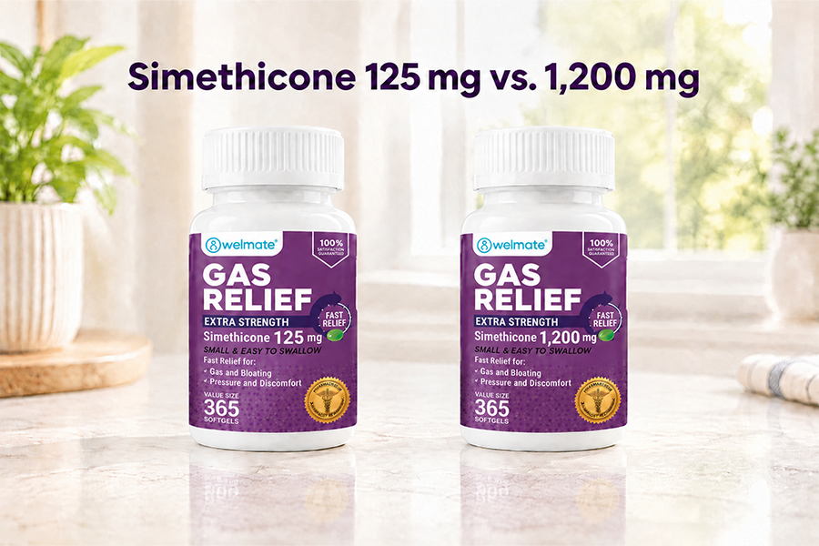 Simethicone 125 mg vs. 180 mg