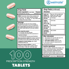 WELMATE Allergy Relief - Fexofenadine 180mg, 100 Tablets (Generic Allegra)