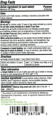 PHARBEST Nausea Relief - Meclizine 25mg, 100 Chewable Tablets (Generic Bonine) (Pack of 2)