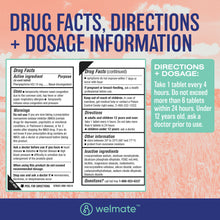 WELMATE Cough & Cold - Phenylephrine 10mg, 200 Tablets (Generic Sudafed)