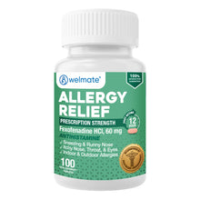 WELMATE Allergy Relief - Fexofenadine  60mg, 100 Tablets (Generic Allegra)