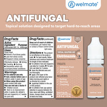 WELMATE Antifungal -1% Clotrimazole Topical Solution, 0.30 fl oz (Generic Lotrimin)