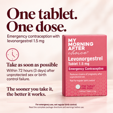 MY MORNING AFTER CHOICE - Levonorgestrel 1.5mg, 1 Tablet