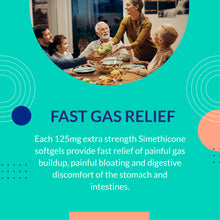 Gas Relief | Simethicone 125 mg | Extra Strength 365 Count SoftGels