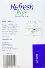 Refresh Plus Lubricant Eye Drops Long Lasting Relief Plus Protection for Mild To Moderate Dry Eye - 100 Single Use Vials