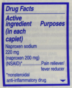 Aleve Caplets Pain Reliever Fever Reducer, 320 Caplets