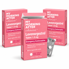 MY MORNING AFTER CHOICE - Levonorgestrel 1.5mg, 1 Tablet 3-Pack