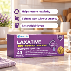 Welmate Laxative — Polyethylene Glycol 3350, 17 g, 40 Packets