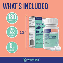 WELMATE Allergy Relief - Levocetirizine 5mg, 180 Tablets (Generic Xyzal)