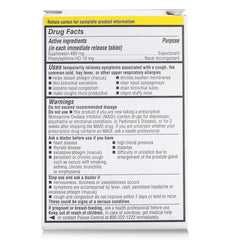 RUGBY Mucus & Sinus Relief - Guaifenesin 400mg, 60 Tablets