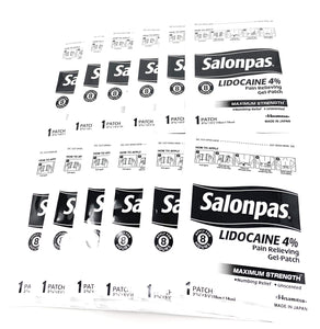 Salonpas Lidocaine 4% Pain Relieving Maximum Strength Gel-Patch, 1 Pack, 15 Count