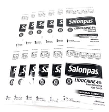 Salonpas Lidocaine 4% Pain Relieving Maximum Strength Gel-Patch, 1 Pack, 15 Count