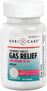 Geri-Care Simethicone 80 mg 100 Chewable Tablets