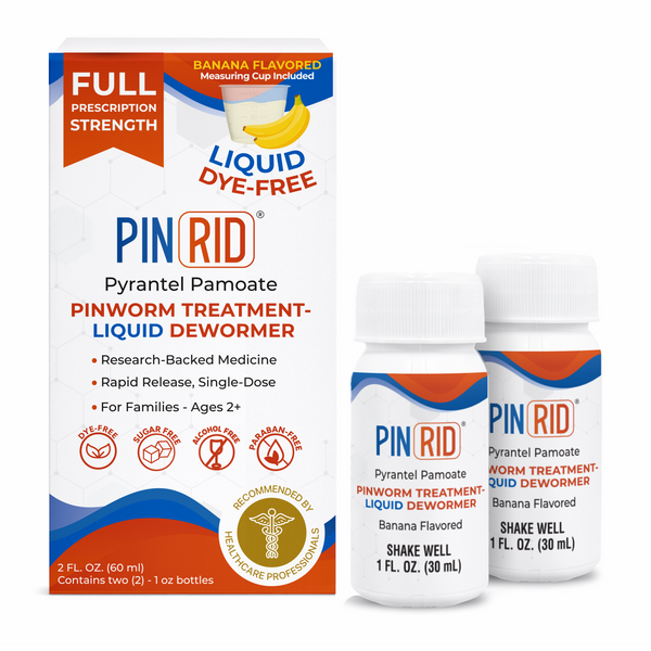 PIN RID liquid pyrantel pamoate pinworm treatment