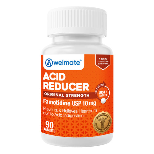 WELMATE Famotidine 10 mg | 90 Count Tablets | Acid Reducer
