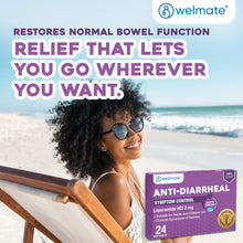 WELMATE Diarrhea Relief - Loperamide  2mg, 24 Softgels (Generic Imodium)