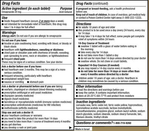 Omeprazole Delayed Release Tablets 20 mg, Acid Reducer, Treats Heartburn, 42 Count - 2 Pack