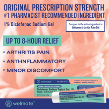 WELMATE Pain Relief, 1% Diclofenac Sodium Topical Gel, 150g (Generic Voltaren)