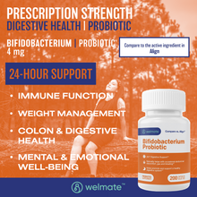 WELMATE Dietary Supplement - Bifidobacterium Probiotic Supplement, 200 Capsules (Generic Align)