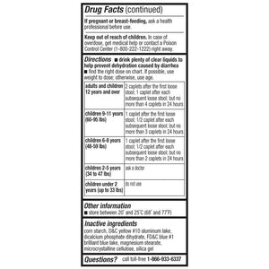 IBS LABS Diarrhea Relief, Loperamide  2mg - 200 Caplets (Generic Imodium)