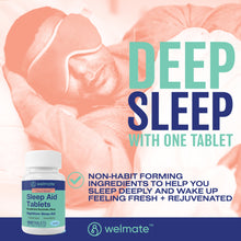 WELMATE Sleep Aid - Doxylamine Succinate 25mg, 100 Tablets (Generic Unisom)