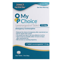 MY CHOICE Sexual Health - Levonorgestrel 1.5mg, 1 Tablet (Generic Plan B)