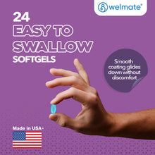 WELMATE Diarrhea Relief - Loperamide  2mg, 24 Softgels (Generic Imodium)