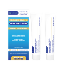 WELMATE Skin Care - 0.1% Adapalene Gel, 1.6oz (Generic Differin) (Pack of 2)