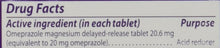 PRILOSEC Acid Reducer - Omeprazole 20.6mg, 14 Tablets (Pack of 3)
