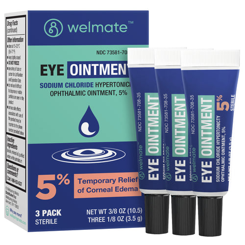 WELMATE Sodium Chloride Hypertonicity Ophthalmic Ointment 5%| 3.5 gm (Pack of 3)