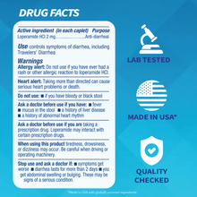 Loperamax Diarrhea Relief, Loperamide 2mg - 250 Caplets