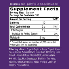 NATROL Sleep Treatment - Melatonin 5mg, 180 Gummies