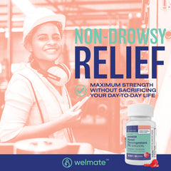 WELMATE Cough & Cold - Phenylephrine 10mg, 200 Tablets (Generic Sudafed)