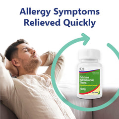 SDA LABS Allergy Relief - Cetirizine 10mg, 500 Tablets (Generic Zyrtec)